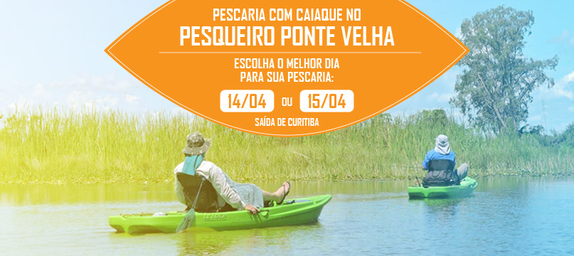 PEscaria com Caiaques no PEsqueiro Ponte Velha - São José dos Pinhais - 14 ou 15/04/2018